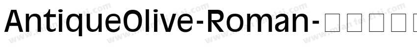 AntiqueOlive-Roman字体转换