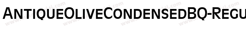 AntiqueOliveCondensedBQ-Regular字体转换