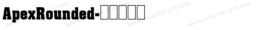 ApexRounded字体转换