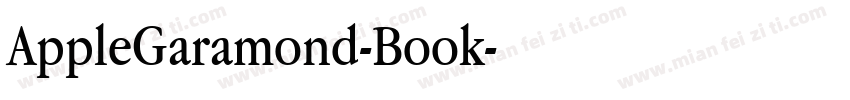 AppleGaramond-Book字体转换