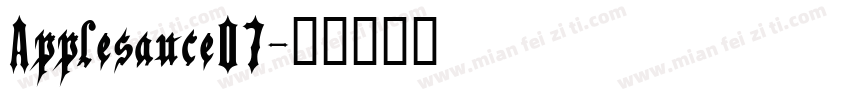 Applesauce07字体转换