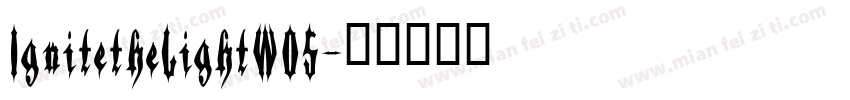 IgnitetheLightW05字体转换