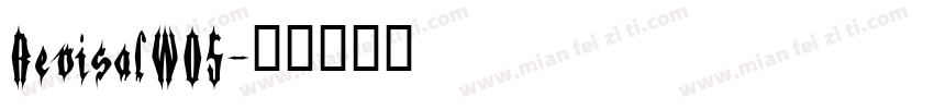 RevisalW05字体转换