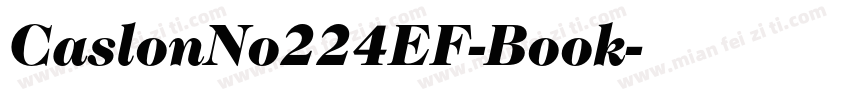 CaslonNo224EF-Book字体转换