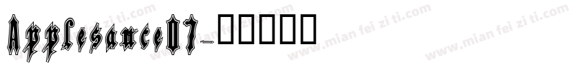 Applesauce07字体转换