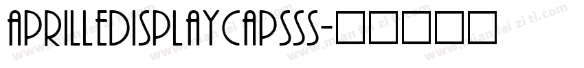 AprilleDisplayCapsSS字体转换