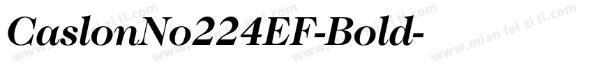 CaslonNo224EF-Bold字体转换