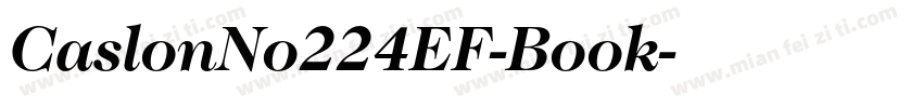 CaslonNo224EF-Book字体转换