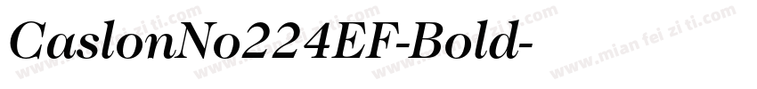 CaslonNo224EF-Bold字体转换