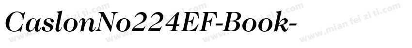 CaslonNo224EF-Book字体转换