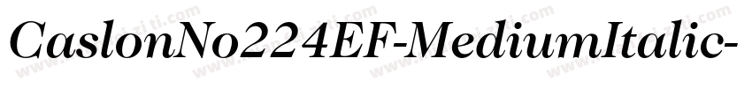 CaslonNo224EF-MediumItalic字体转换