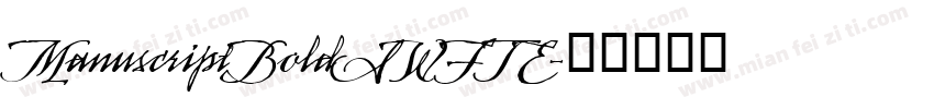 ManuscriptBoldSWFTE字体转换