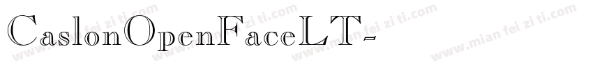 CaslonOpenFaceLT字体转换