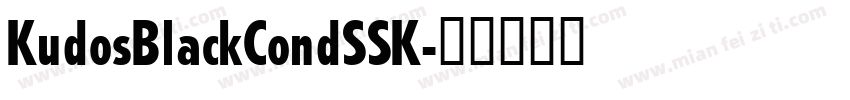 KudosBlackCondSSK字体转换