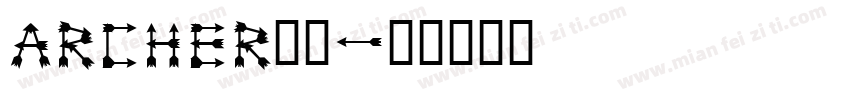 archer字库字体转换