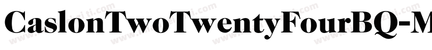 CaslonTwoTwentyFourBQ-Medium字体转换