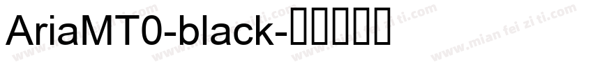 AriaMT0-black字体转换
