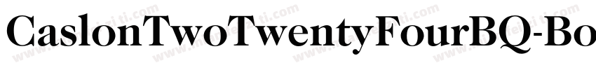 CaslonTwoTwentyFourBQ-BoldItalic字体转换