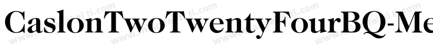 CaslonTwoTwentyFourBQ-Medium字体转换