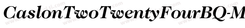 CaslonTwoTwentyFourBQ-Medium字体转换