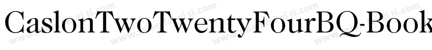 CaslonTwoTwentyFourBQ-BookItalic字体转换