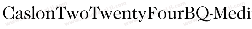 CaslonTwoTwentyFourBQ-Medium字体转换
