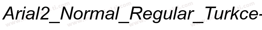 Arial2_Normal_Regular_Turkce字体转换