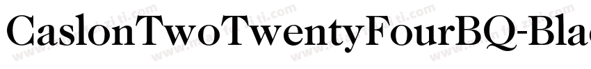 CaslonTwoTwentyFourBQ-BlackItalic字体转换