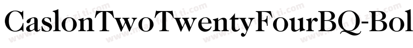 CaslonTwoTwentyFourBQ-BoldItalic字体转换