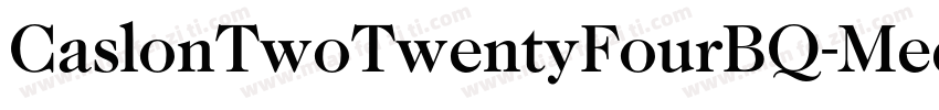CaslonTwoTwentyFourBQ-Medium字体转换