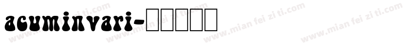 acuminvari字体转换