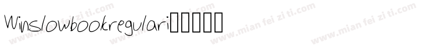 Winslowbook-regulari字体转换