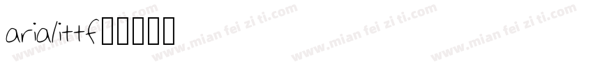 arialittf字体转换