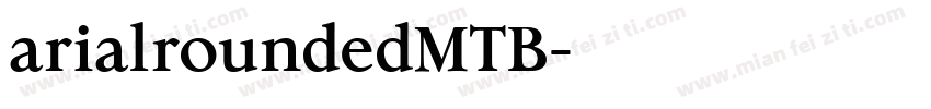 arialroundedMTB字体转换