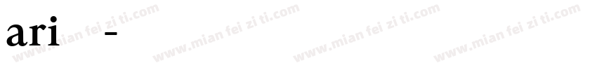 ari字库字体转换