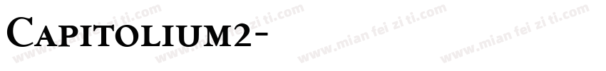 Capitolium2字体转换