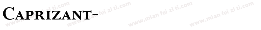 Caprizant字体转换