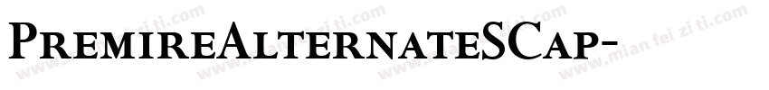 PremireAlternateSCap字体转换