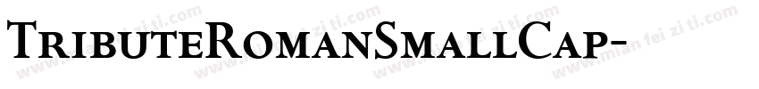 TributeRomanSmallCap字体转换
