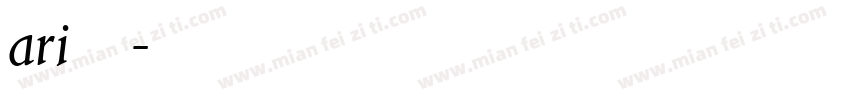 ari字库字体转换