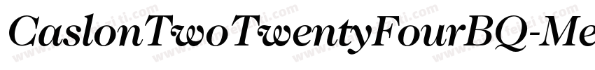 CaslonTwoTwentyFourBQ-Medium字体转换