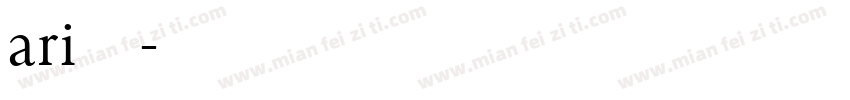 ari字体字体转换