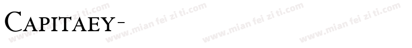 Capitaey字体转换