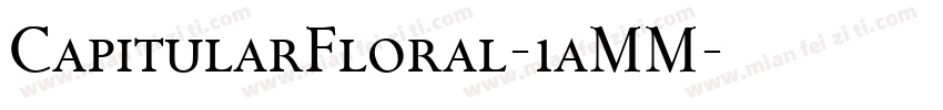 CapitularFloral-1aMM字体转换