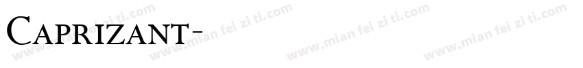Caprizant字体转换