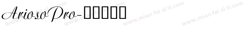 AriosoPro字体转换