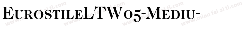 EurostileLTW05-Mediu字体转换
