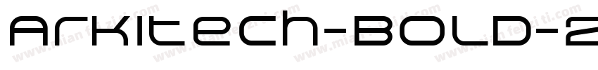 Arkitech-Bold-2字体转换