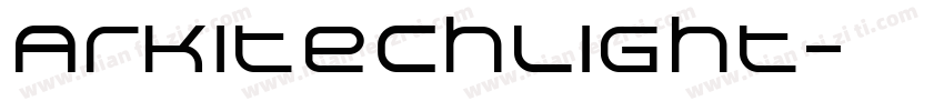 ArkitechLight字体转换