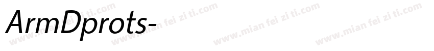 ArmDprots字体转换